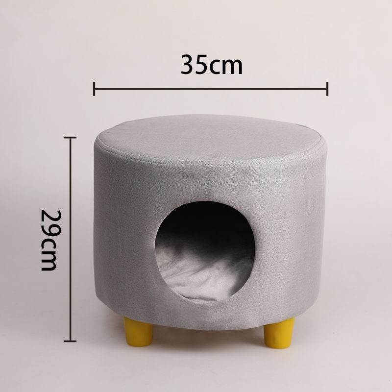 Shared seating area for humans and cats