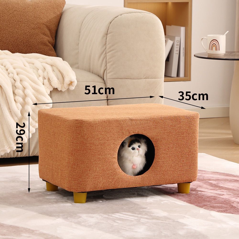 Shared seating area for humans and cats