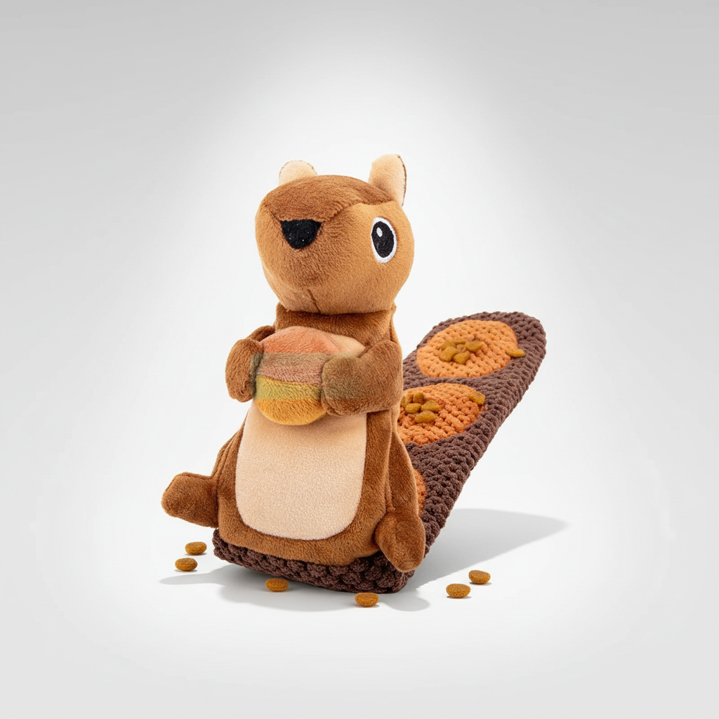 Interactive Plush Pet Toy | Sound-Making Hide-and-Seek Design for Engaging Play