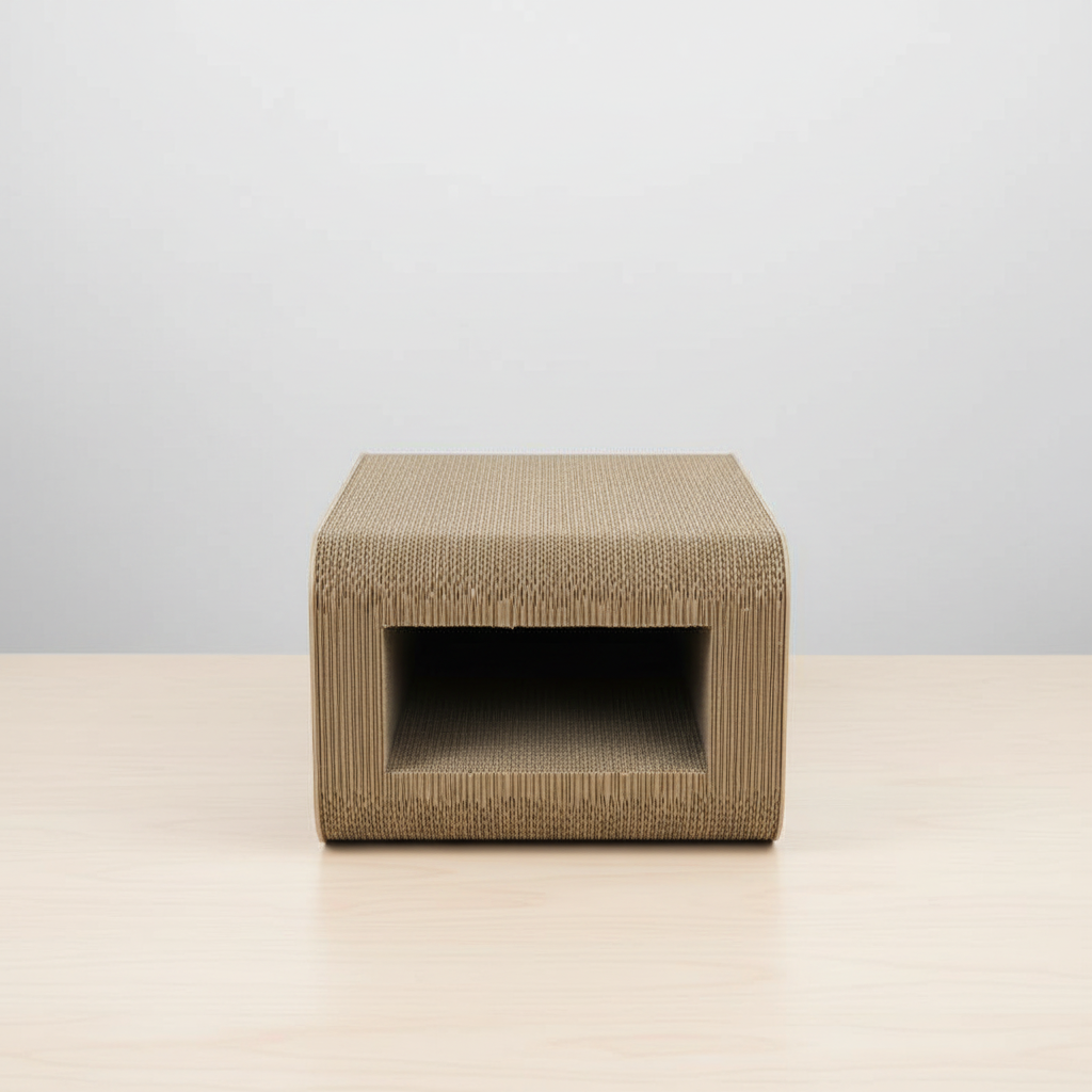 Creative Fish-Shaped Cat Scratching Board & Bed with Dual-Layer Design