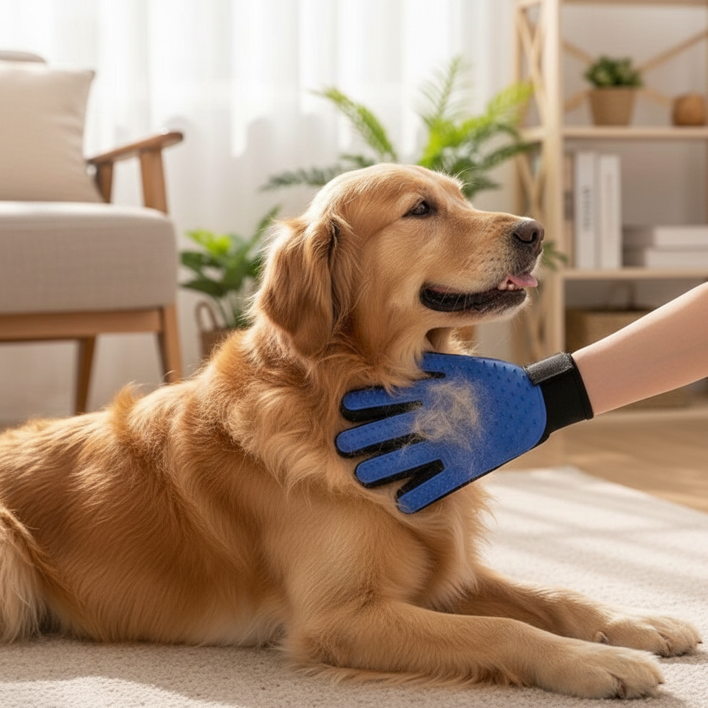 PawCare | Pet Grooming Glove for Dogs & Cats with Dual Functionality | Comfortable Design for Effortless Grooming and Bathing