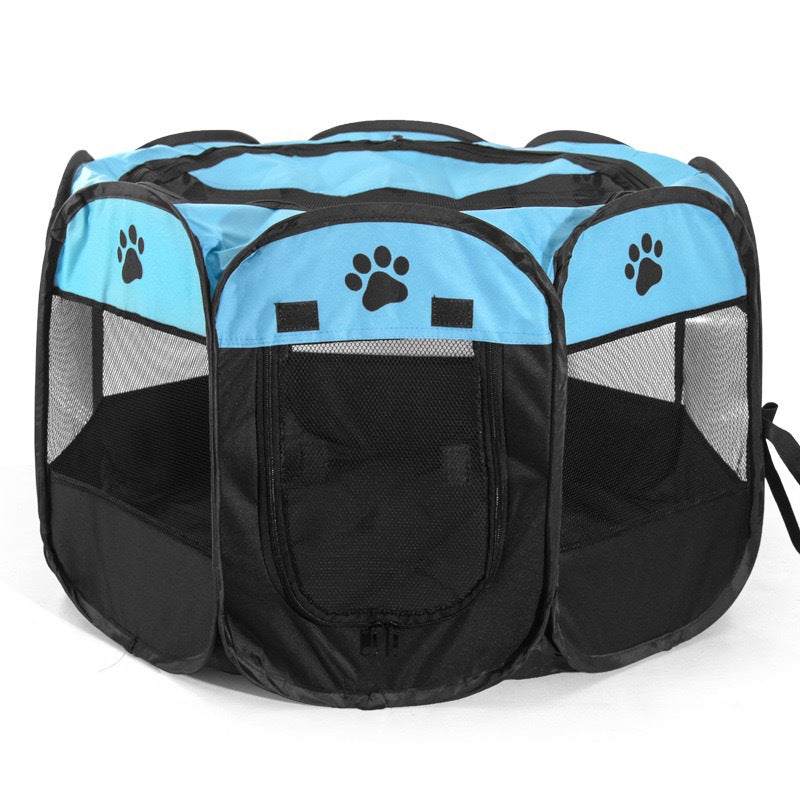 Pet octagonal cage enclosure cat bed