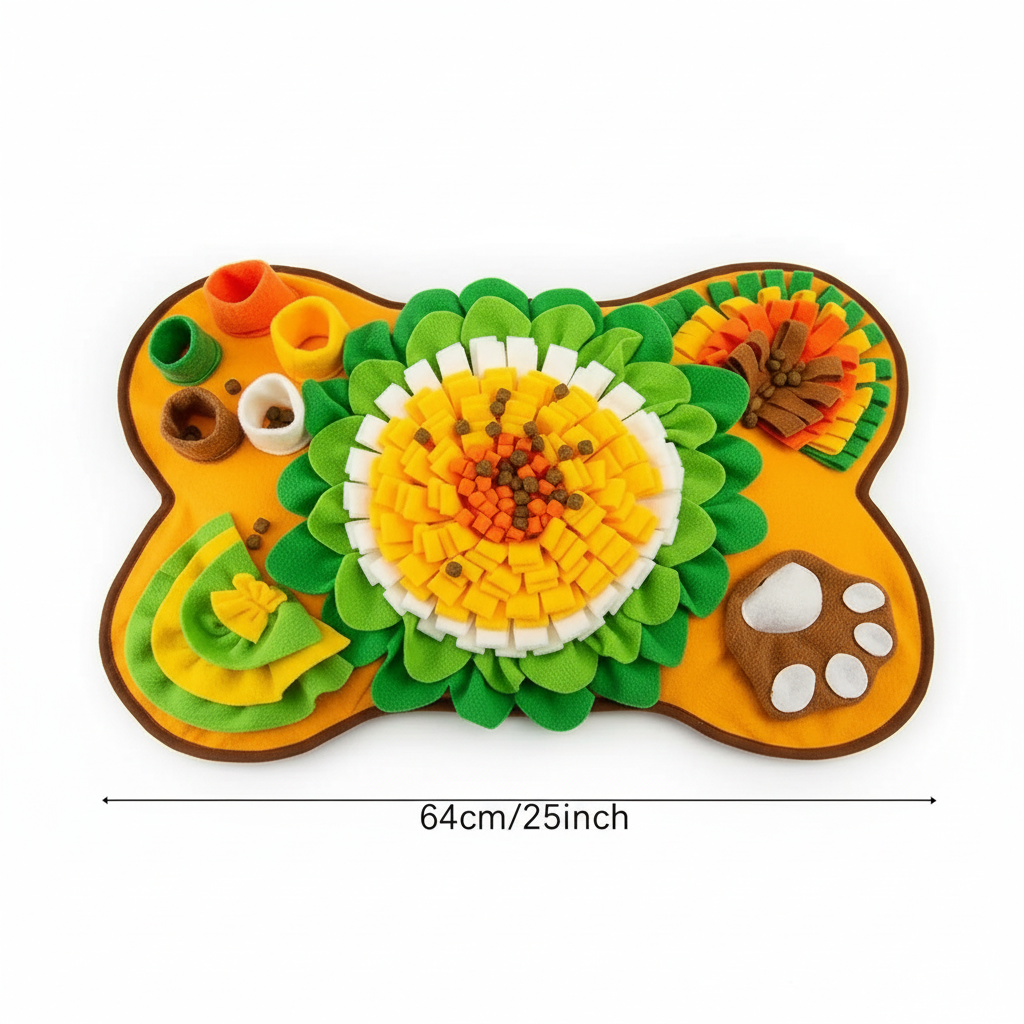 Interactive Pet Sniffing Mat for Dogs with Slow Feeding Design | Engaging Foraging Activity for Mental Stimulation