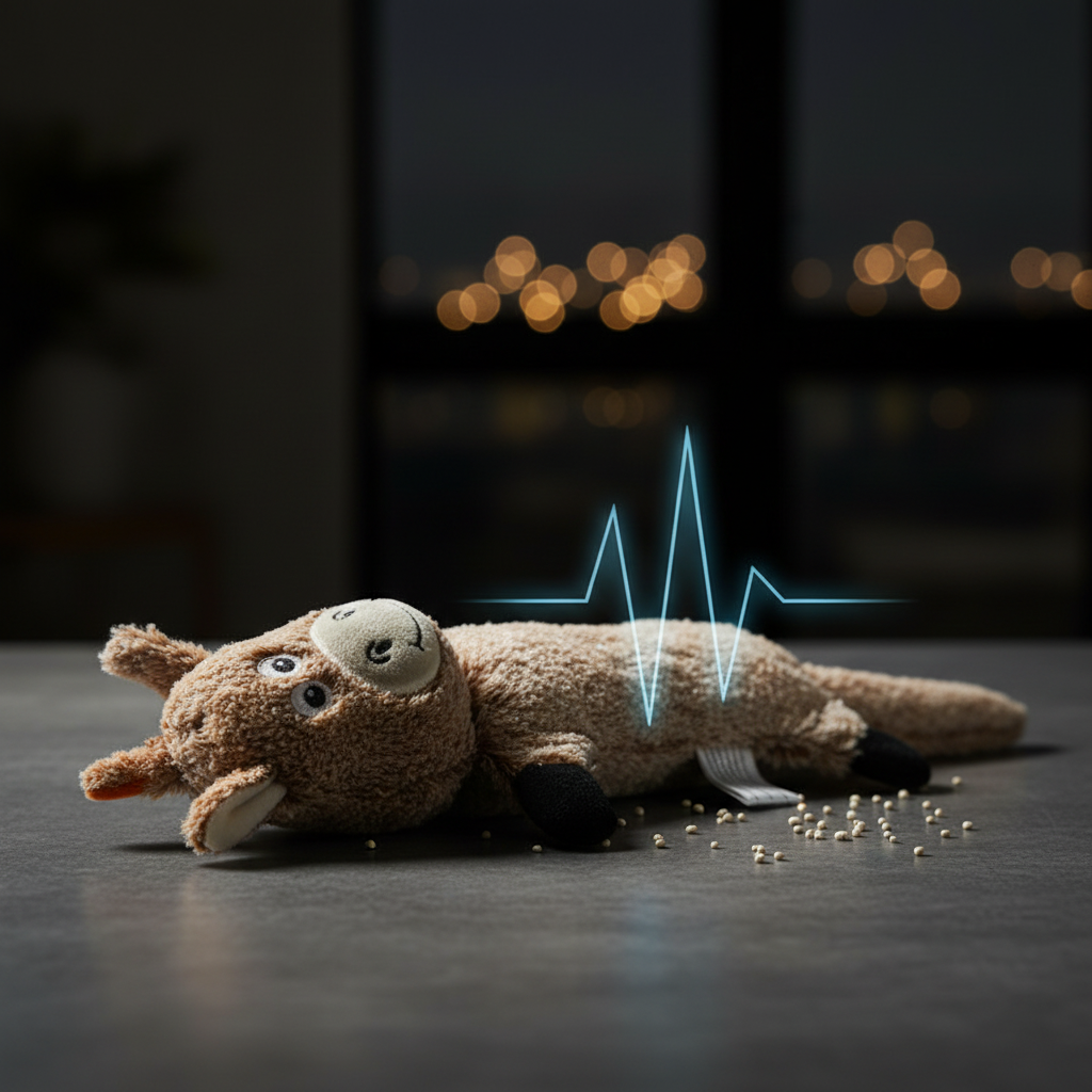 Interactive Plush Pet Toy with Squeaker for Dental Health and Play