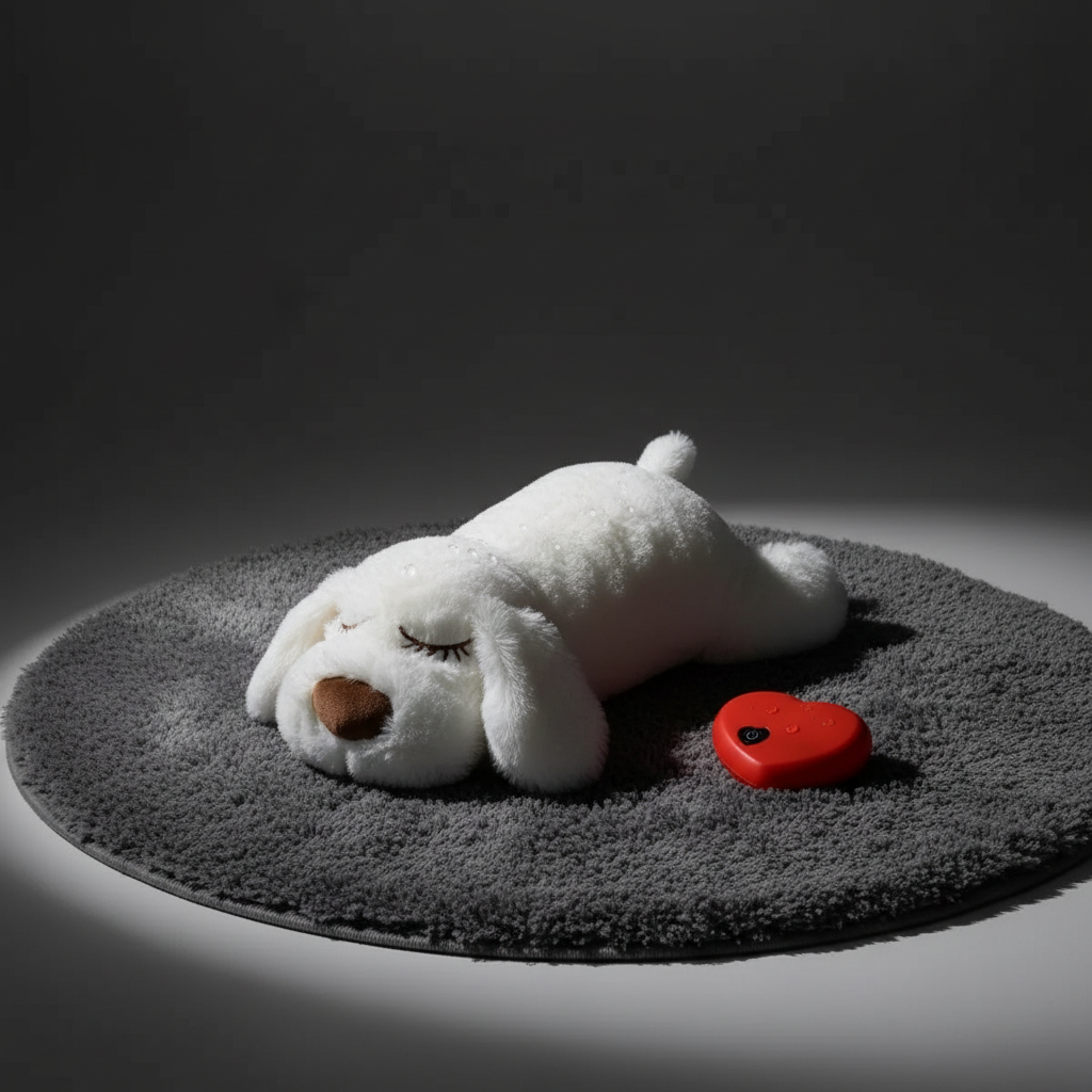 Comfort Paws | Plush Heartbeat Pet Toy with Realistic Sound | Calming Companion for Cats and Dogs