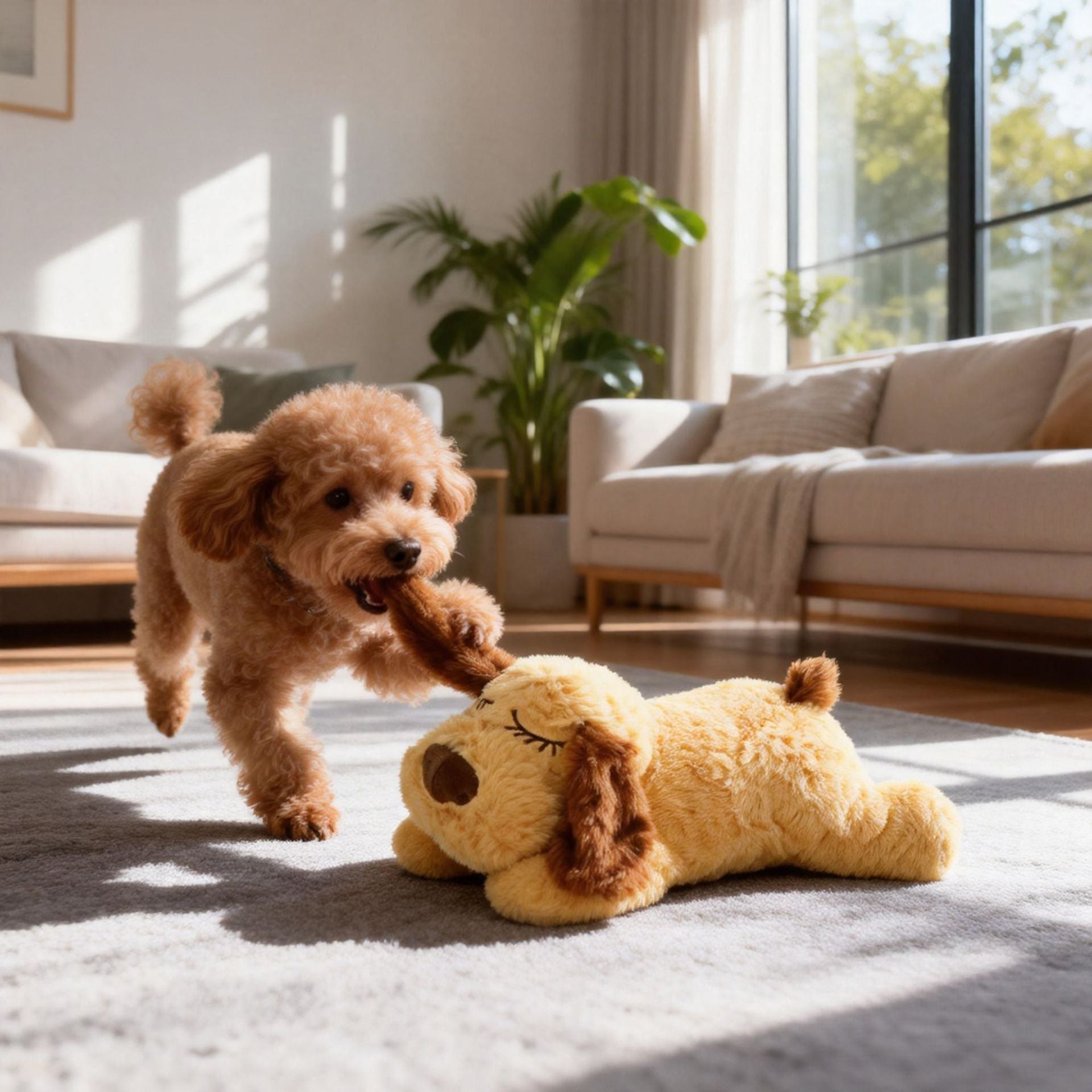 Plush Heartbeat Pet Toy for Cats and Dogs