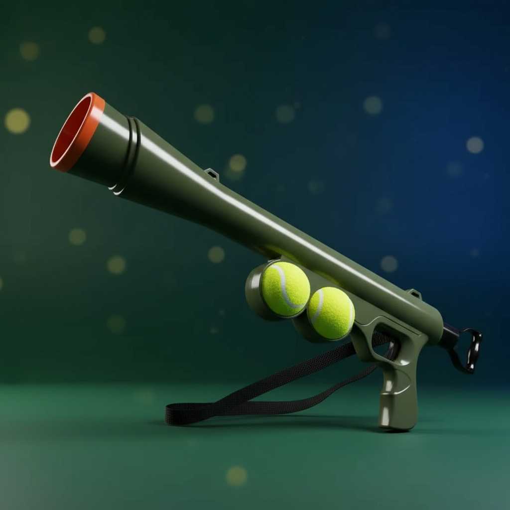 Pet Playtime | Tennis Ball Launcher for Dogs with Long Range & Durable Design | Engaging Outdoor Fun