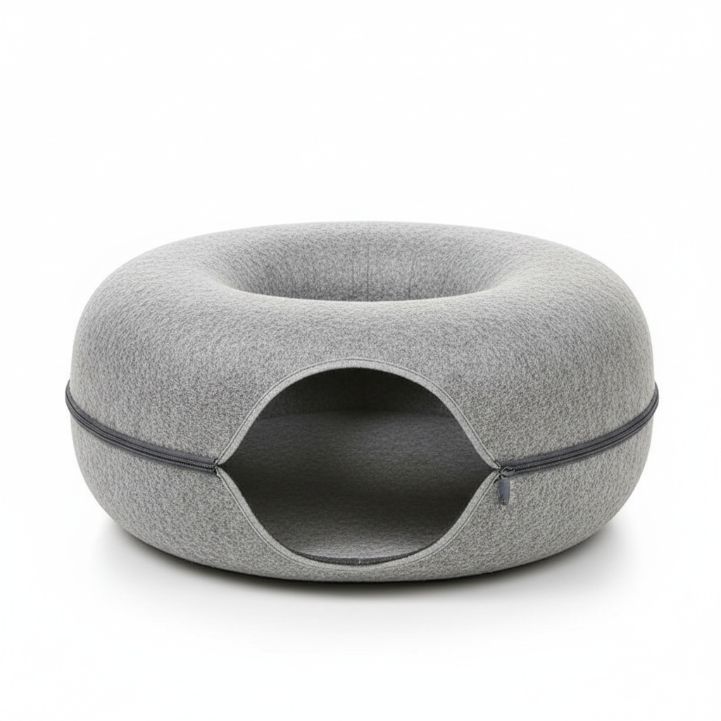 Cozy Cat Bed | Soft Plush Fabric with Supportive Design | Ideal for Rest and Relaxation