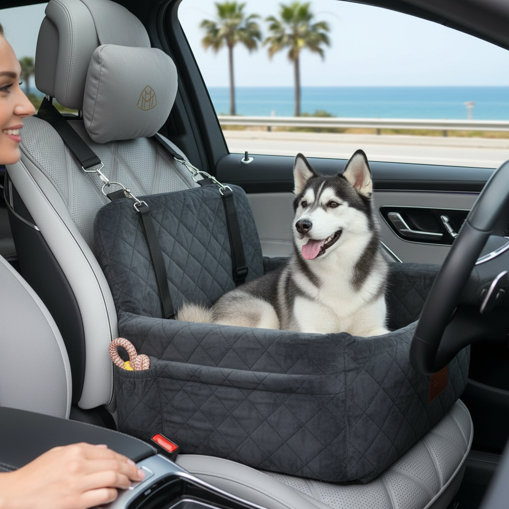 Pet Haven | Car-Mounted Dog House with Portable Design | Comfortable Space for Travel