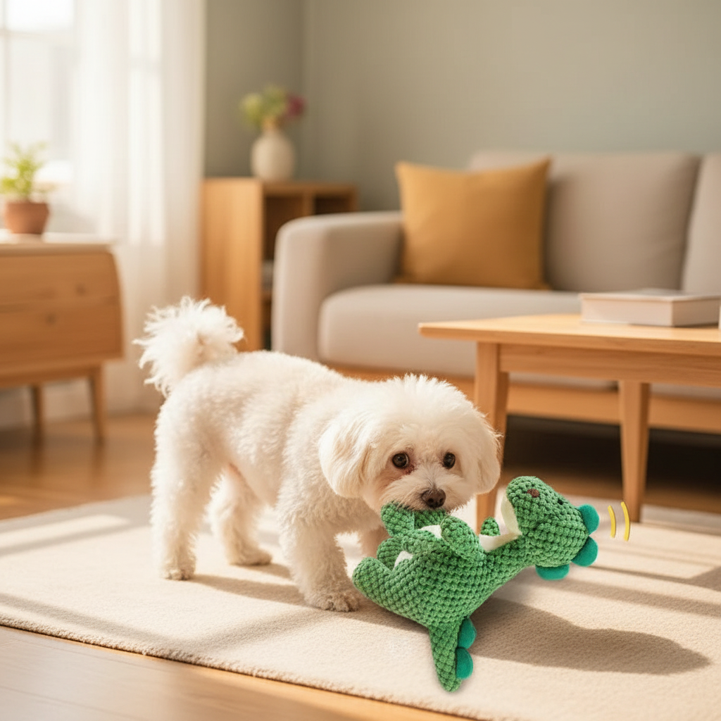 Interactive Plush Pet Sound Toy with Engaging Sounds | Bite-Resistant Design for Endless Fun
