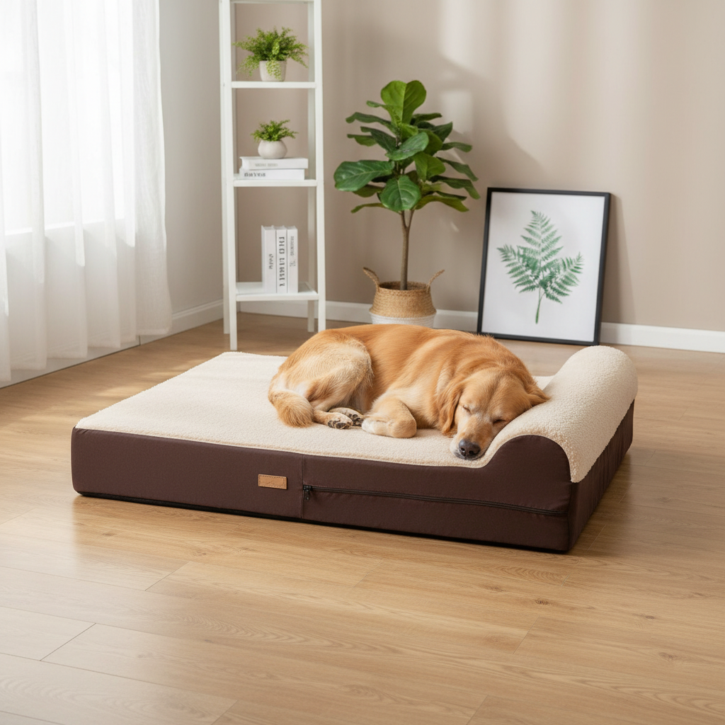 Comfort Haven | Orthopedic Dog Bed with Memory Foam & Waterproof Liner | Large Design for Ultimate Joint Relief