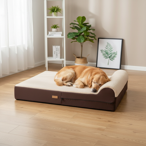 Comfort Haven | Orthopedic Dog Bed with Memory Foam & Waterproof Liner | Large Design for Ultimate Joint Relief