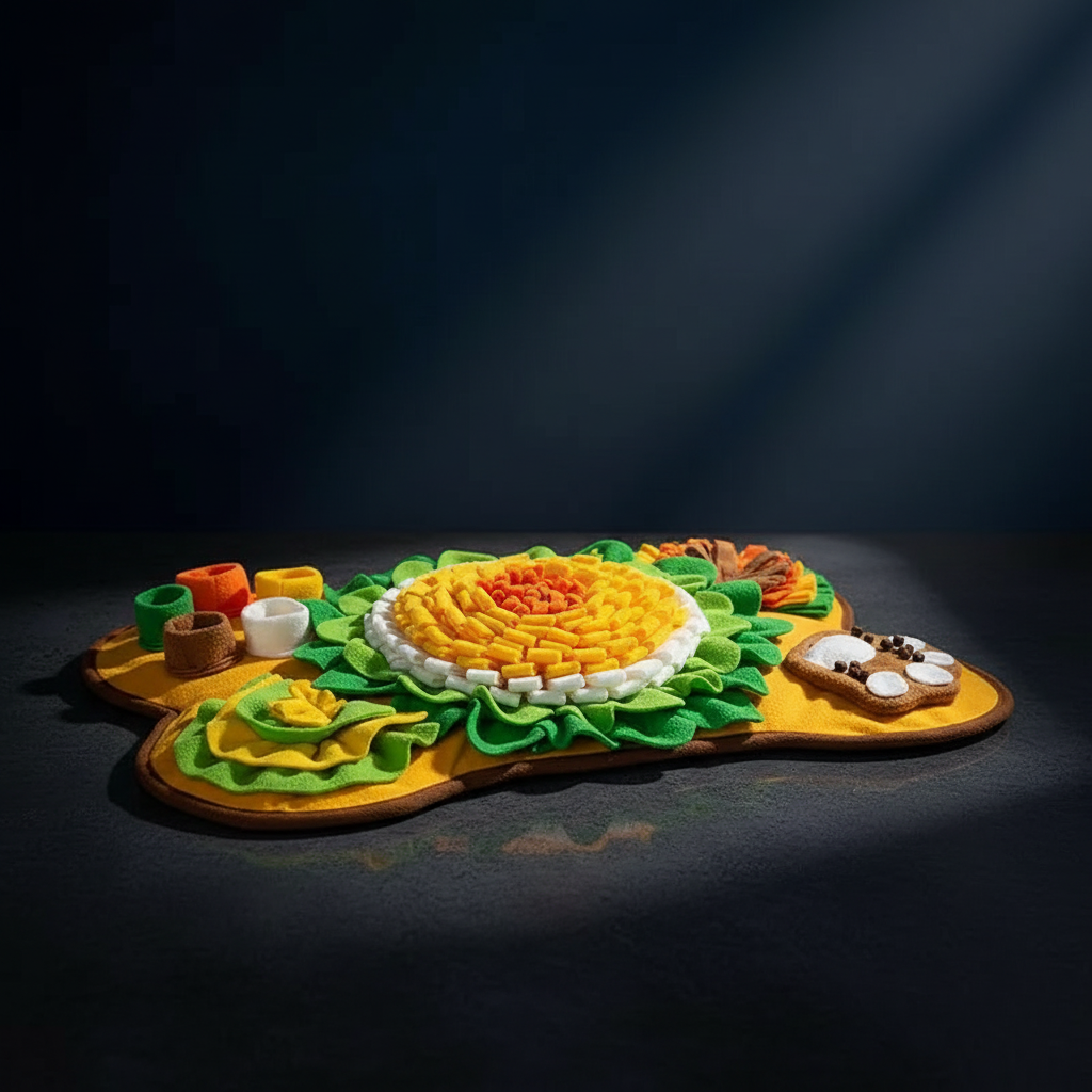 Interactive Pet Sniffing Mat for Dogs with Slow Feeding Design | Engaging Foraging Activity for Mental Stimulation