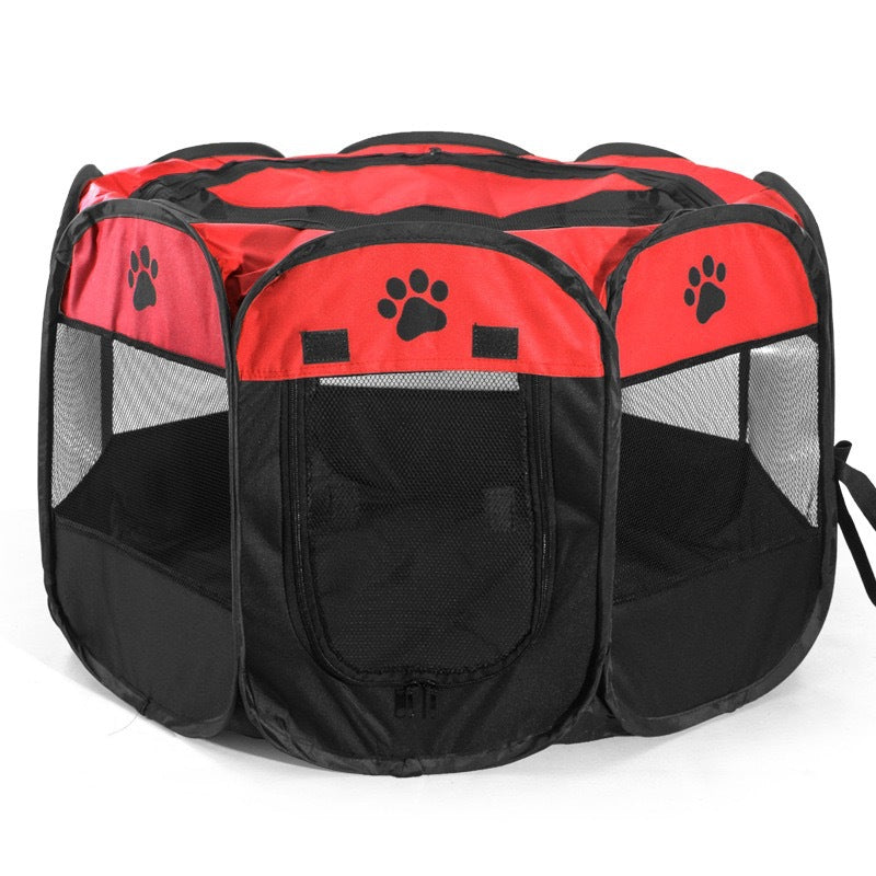 Pet octagonal cage enclosure cat bed