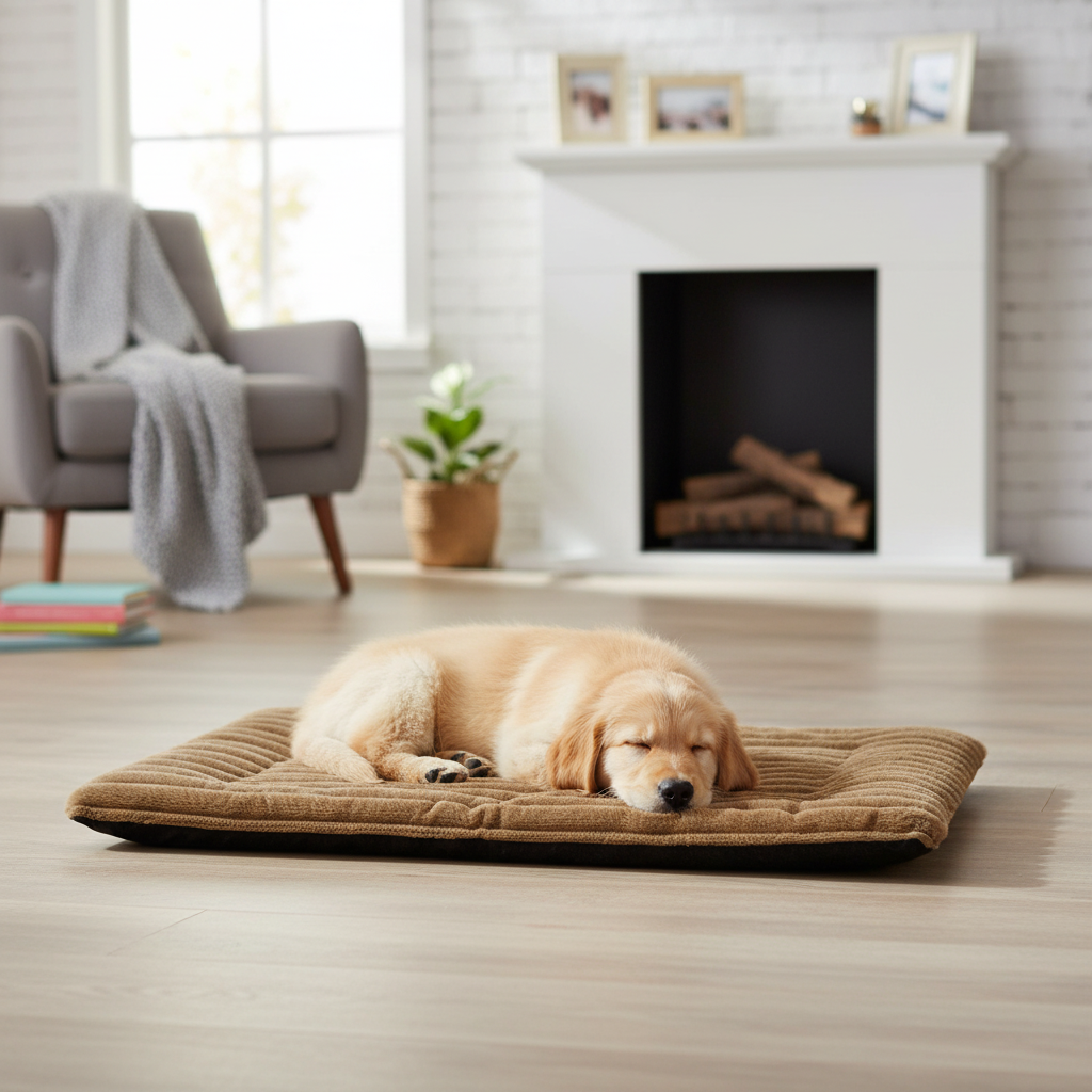 Cozy Pet Cushion | Plush Rabbit Fur Bed for Cats & Dogs with Easy Maintenance