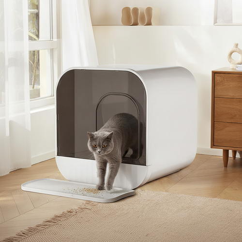 Comfort Haven | Fully Enclosed Cat Litter Box with Odor Control | Durable Design for Cleanliness