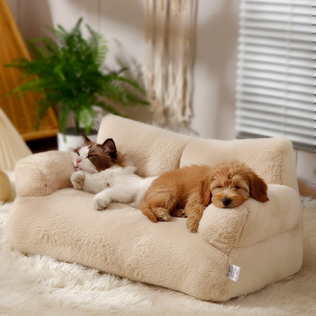 Cozy Pet Sofa | Soft Insulating Fabric for Ultimate Comfort | Versatile Design for Cats and Small Dogs