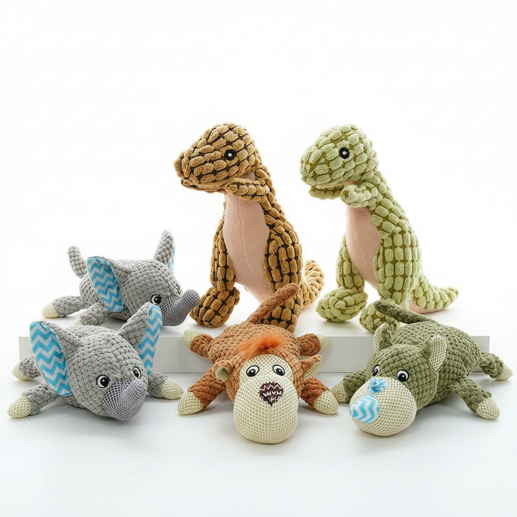 Pet Plush Toy | Squeaky Dog and Cat Toy with Chew-Resistant Design | Engaging Fun for Pets