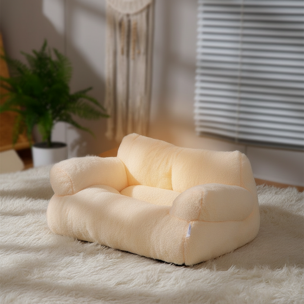 Cozy Pet Sofa | Soft Insulating Fabric for Ultimate Comfort | Versatile Design for Cats and Small Dogs