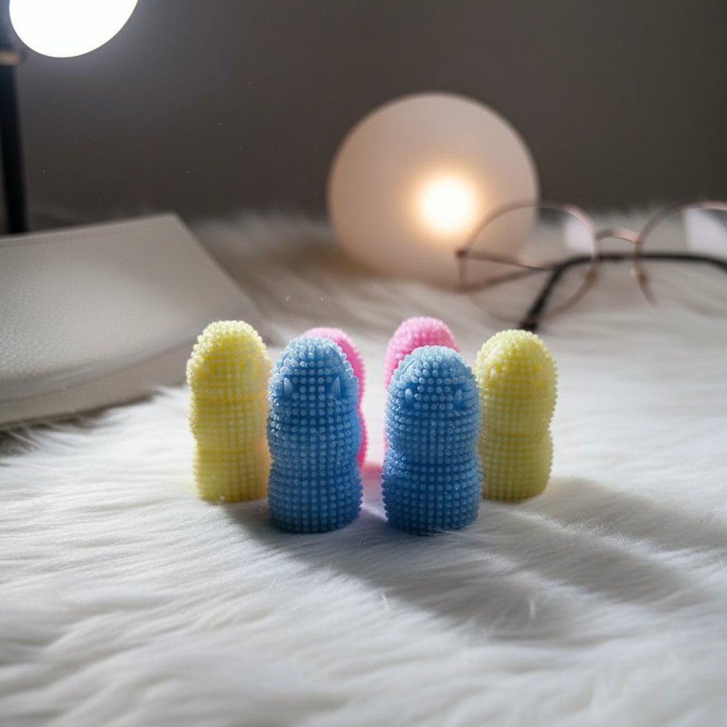 Pet Care Essentials | Silicone Finger Toothbrush for Gentle Oral Hygiene | Effective Plaque Removal for Cats and Dogs