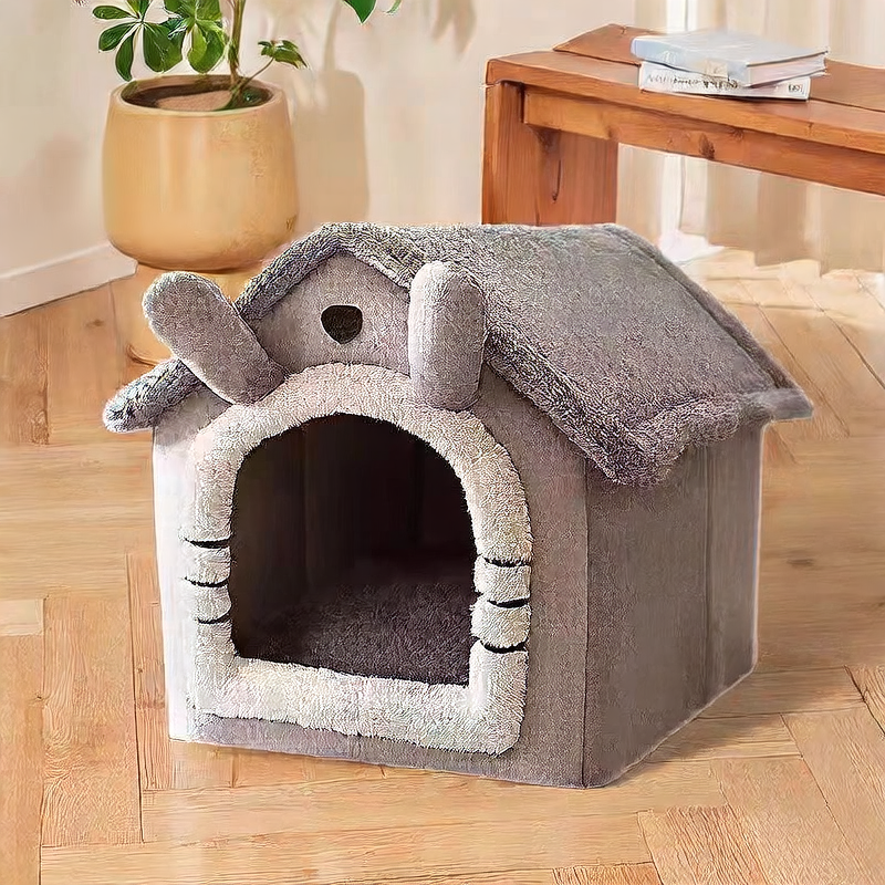 Semi-Enclosed Cute Pet Kennel