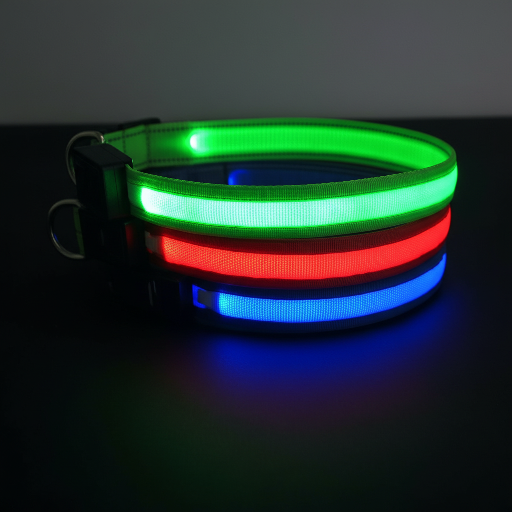 IllumiCollar | LED Dog Collar with USB Rechargeable Feature | Adjustable Sizes for Enhanced Safety