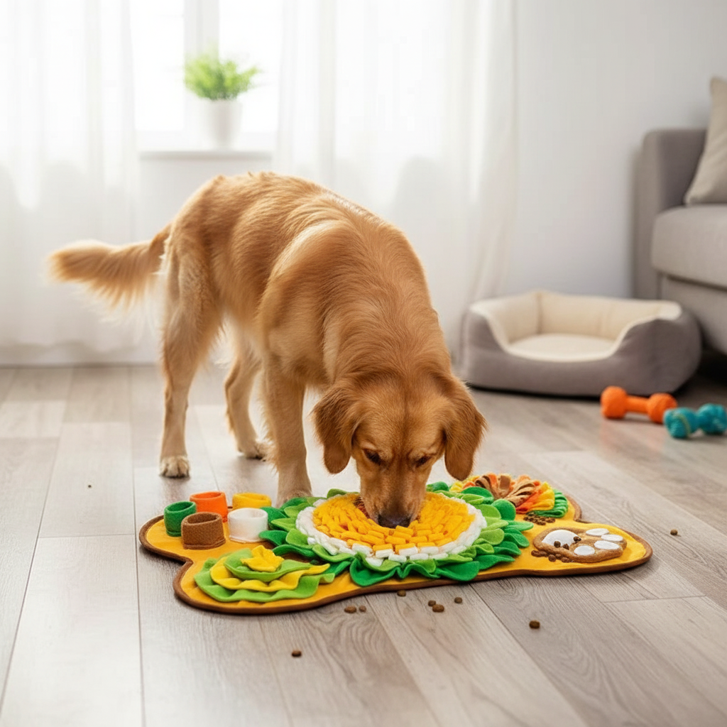 Interactive Pet Sniffing Mat for Dogs with Slow Feeding Design | Engaging Foraging Activity for Mental Stimulation