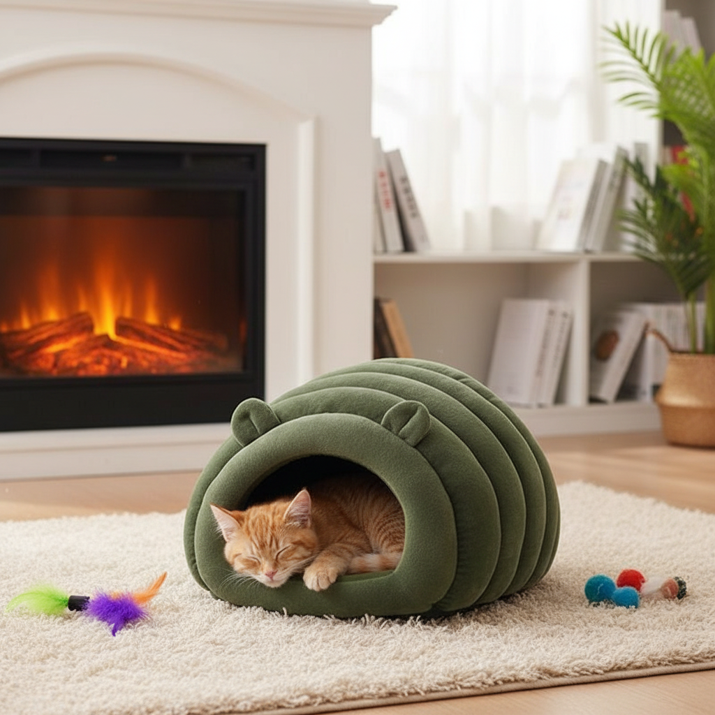 Cozy Pet Beds | Soft Cloth Dog and Cat Bed with Versatile Design | Durable Comfort for All Seasons