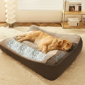 Cozy Haven | Pet Dog Bed with Removable Cover & Adaptive Support | Plush Velvet for Ultimate Comfort